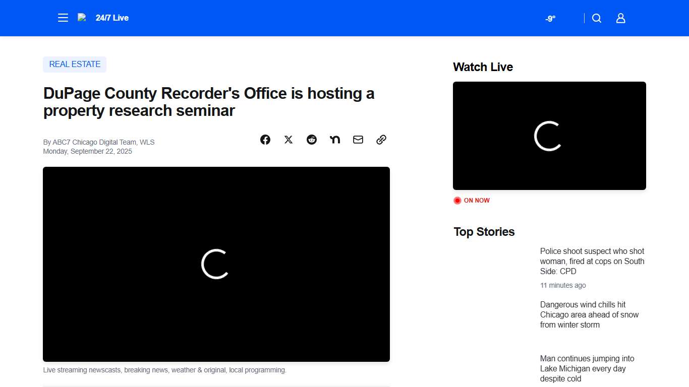 DuPage County Recorder's Office is hosting a property research seminar - ABC7 Chicago